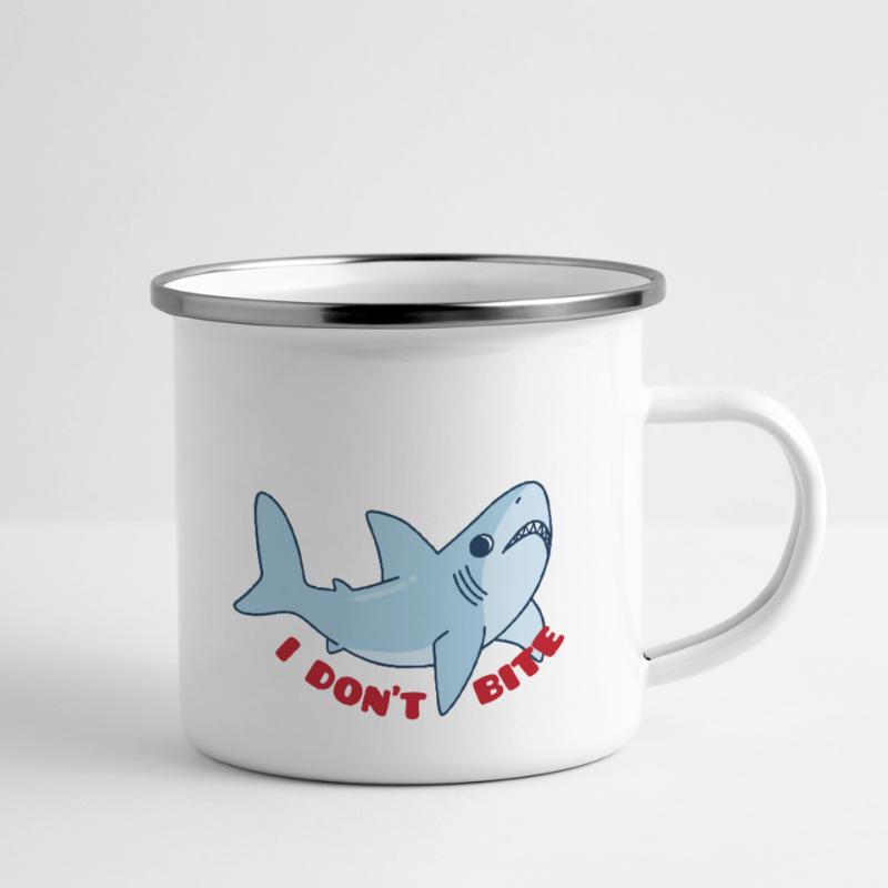 Meerestiere Emaille-Tasse