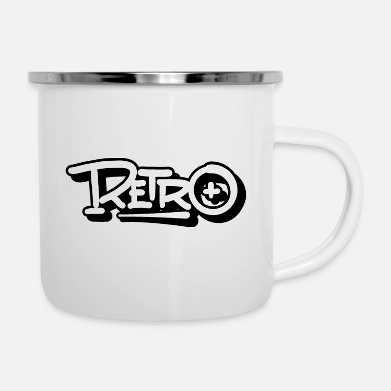 Retro lettering - Camper Mug - white