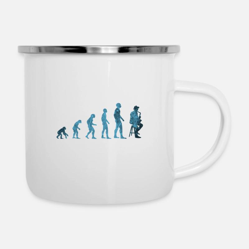 Evolution saxophone - Camper Mug - white