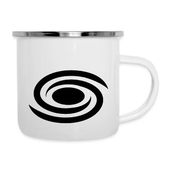 Spiral galaxy, universe, cosmos, milky way - Emaille-Tasse - Weiß - Rechts