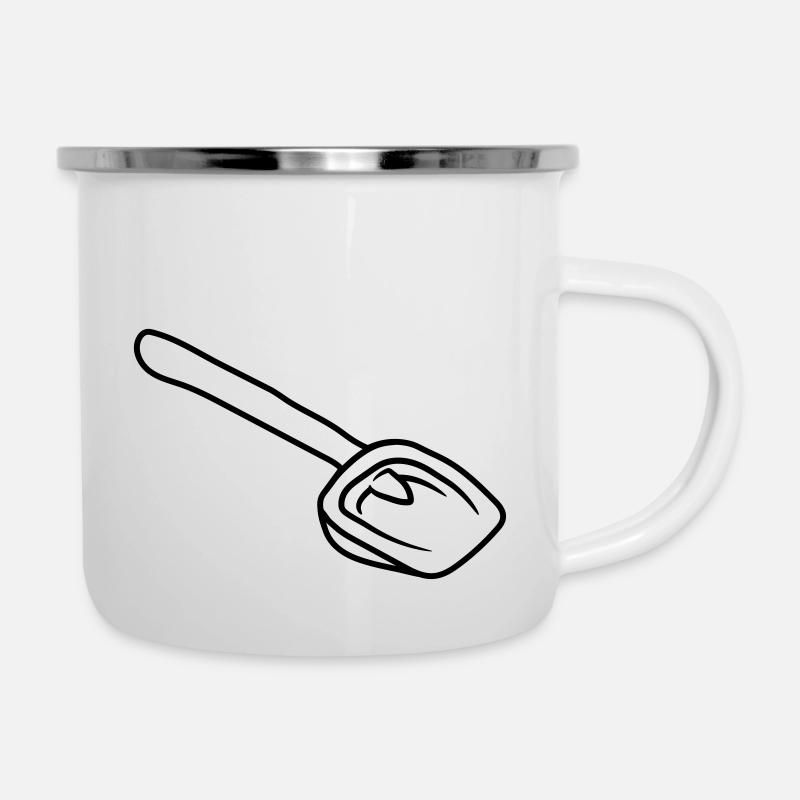 Jouet Contour Sandbox jaune version pelle - Tasse émaillée - blanc