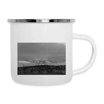 Tromsø skyline - Emaille-Tasse - Weiß - Rechts