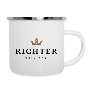 Richter - Emaille-Tasse - Weiß - Rechts