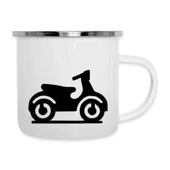 Motor Scooter Scooter Icon Minimal Icon Vector - Camper Mug - white - Right