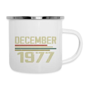 December 1977 Vintage Retro Birthday - Camper Mug - white - Right