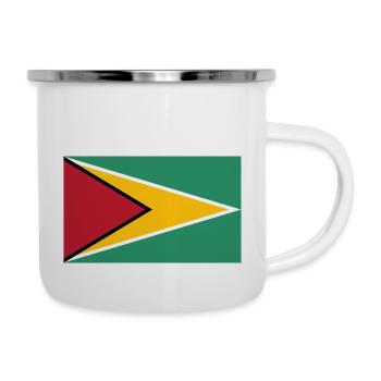 Guyana - Tasse émaillée - blanc - Droite