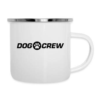 Hunde Crew Hundepfote - Emaille-Tasse - Weiß - Rechts