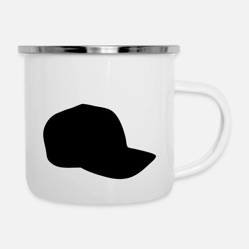 Basecap - Emaille-Tasse - Weiß