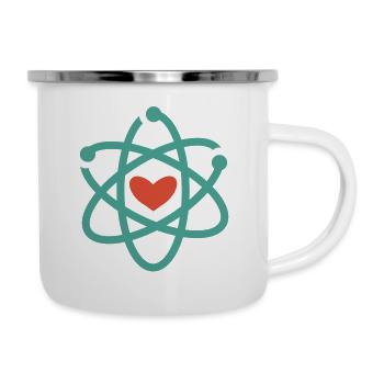 Nous aimons la science! - Tasse émaillée - blanc - Droite