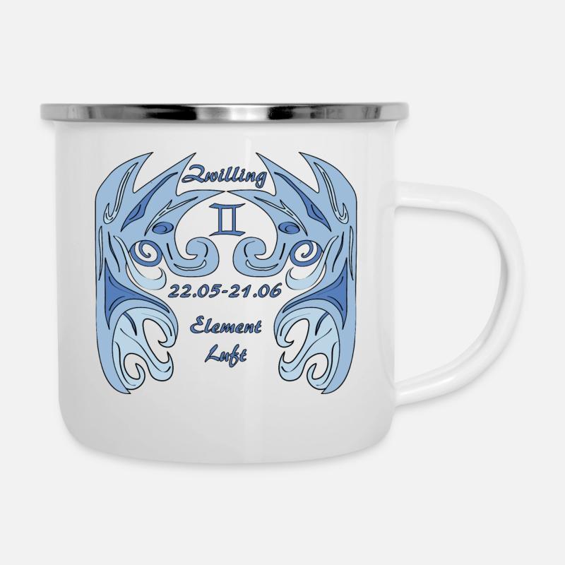 Zodiac Gemini - Camper Mug - white