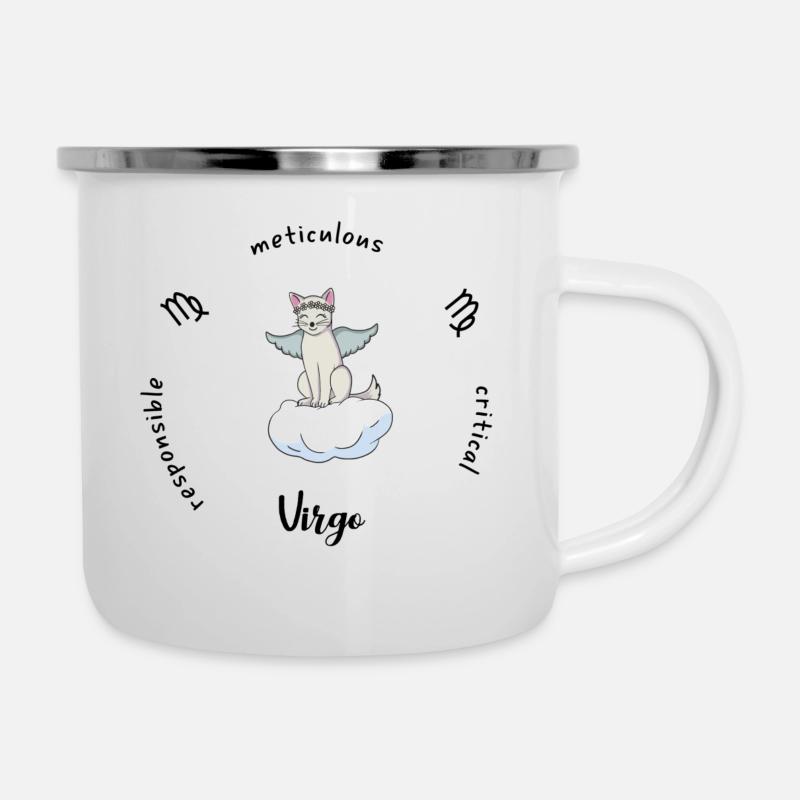 Virgo Zodiac Mug - Camper Mug - white