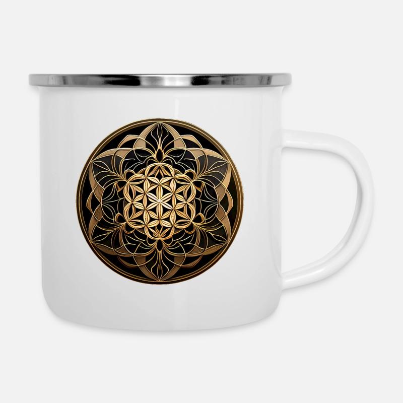 Flower of Life - Camper Mug - white