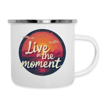 Vintage look with an inspiring saying - Camper Mug - white - Right