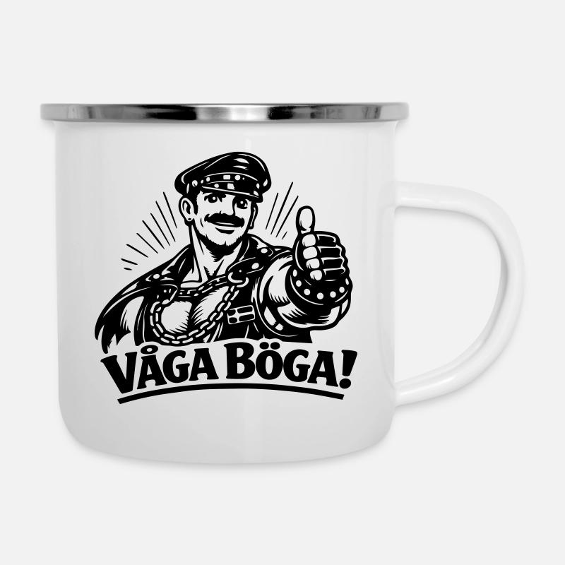 Oser être gay - Tasse émaillée - blanc