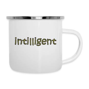 intelligent - Emaille-Tasse - Weiß - Rechts