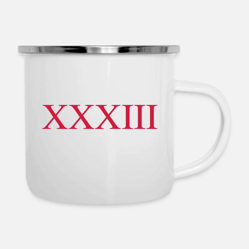 33 - Tasse émaillée - blanc