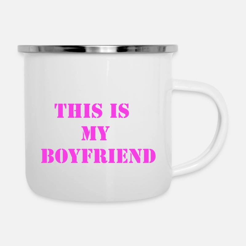 boyfriend - Tasse émaillée - blanc