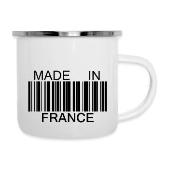 Made in France - Tasse émaillée - blanc - Droite