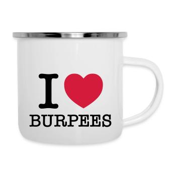 I (Heart) Burpees - Camper Mug - white - Right