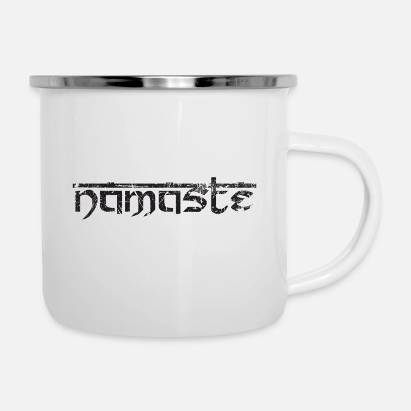 namaste 01 - Camper Mug - white