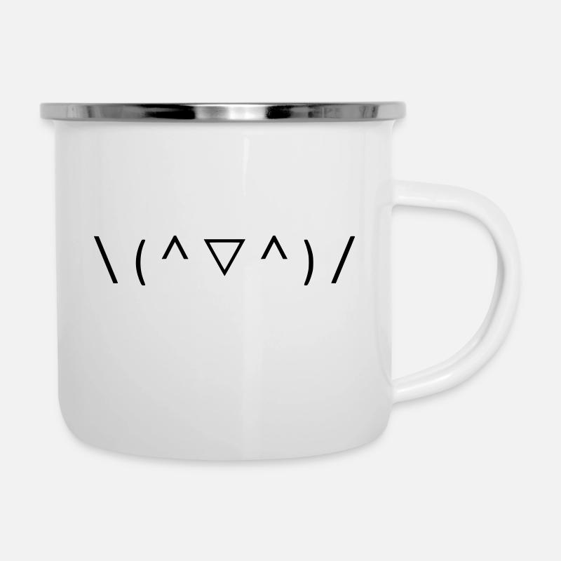 Feiere das Leben! 🎉 - Emaille-Tasse - Weiß