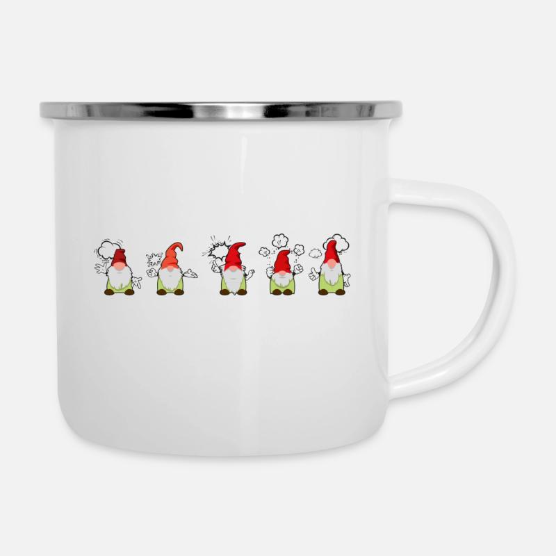 Grummelzwerge - Tasse émaillée - blanc
