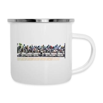 bmx - Tasse émaillée - blanc - Droite