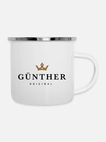 Günther - Emaille-Tasse - Weiß