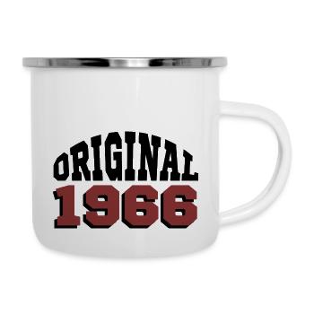 Original 1966 - Tasse émaillée - blanc - Droite