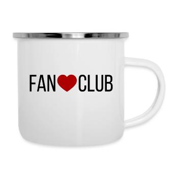 Cœur du Fan Club - Tasse émaillée - blanc - Droite