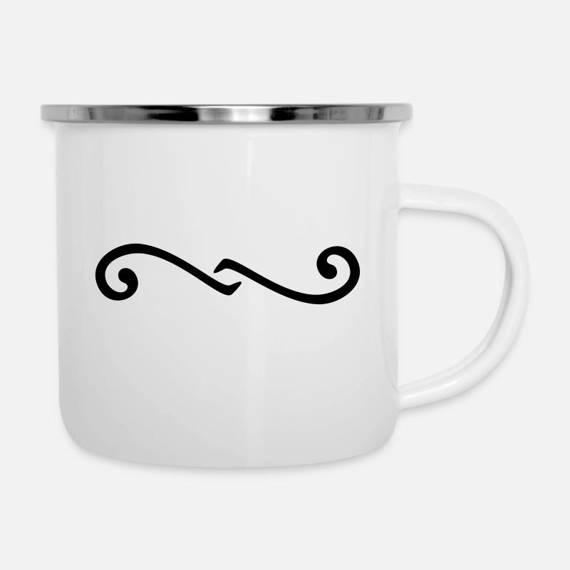 Delimiter swirl / Deko-Element Schnörkel (1c) - Camper Mug - white