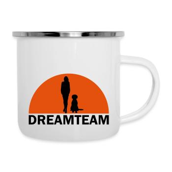 DREAM TEAM - Tasse émaillée - blanc - Droite