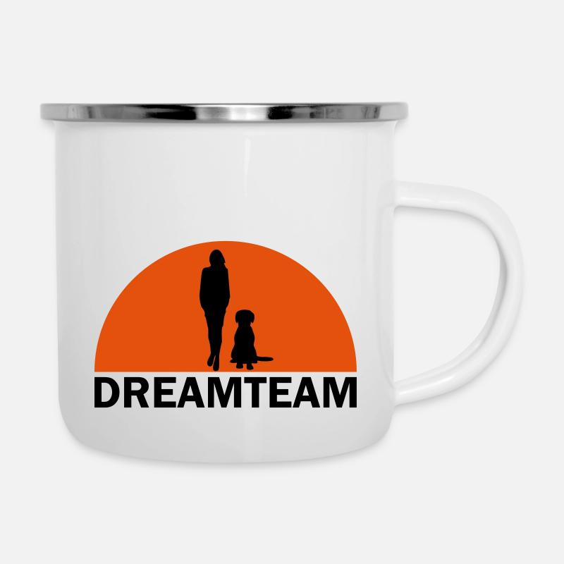 DREAM TEAM - Camper Mug - white