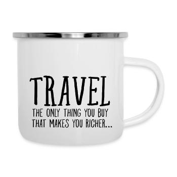 Travel Makes You Richer.... - Camper Mug - white - Right