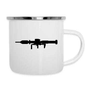 Bundeswehr Panzerfaust 3 EX - Emaille-Tasse - Weiß - Rechts