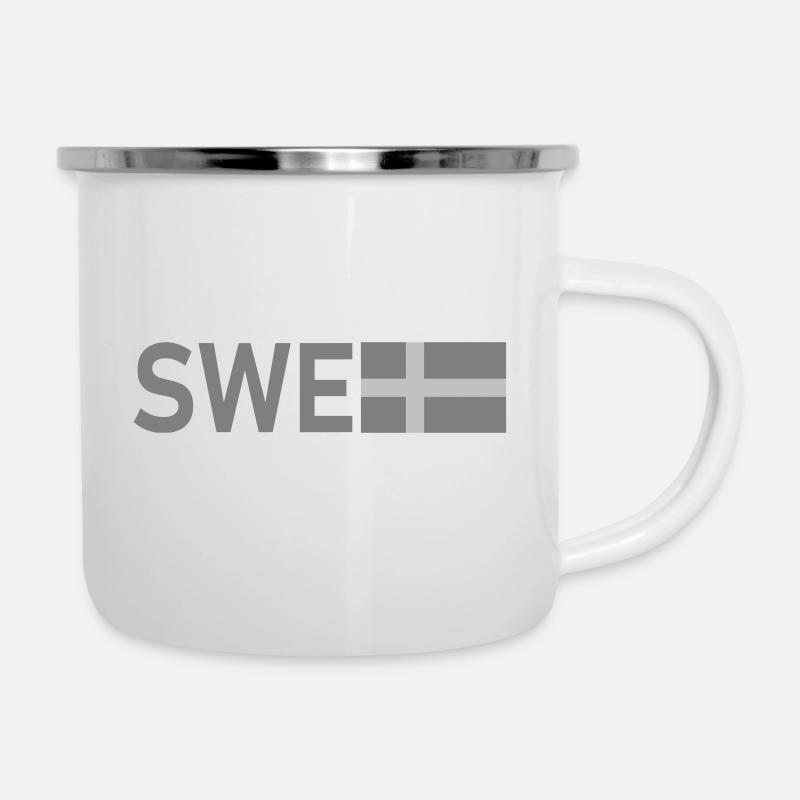 Tactique gris ENG - Tasse émaillée - blanc