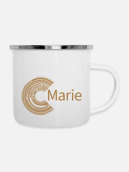 Für Marie - Emaille-Tasse - Weiß