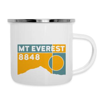 Mount Everest Base Camp Nepal Trekking Souvenir - Camper Mug - white - Right