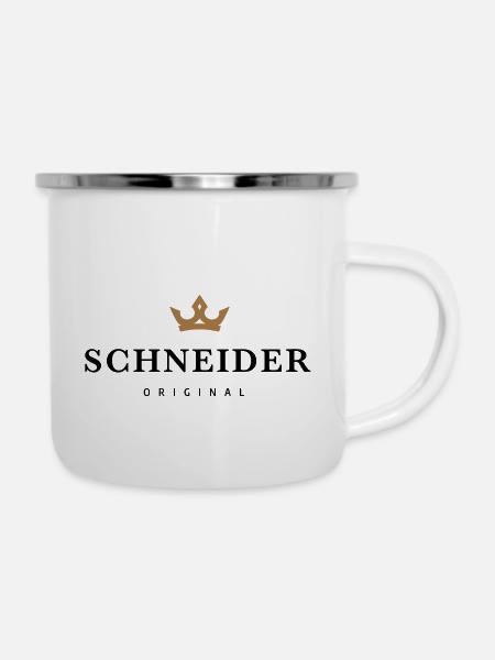 Schneider - Emaille-Tasse - Weiß
