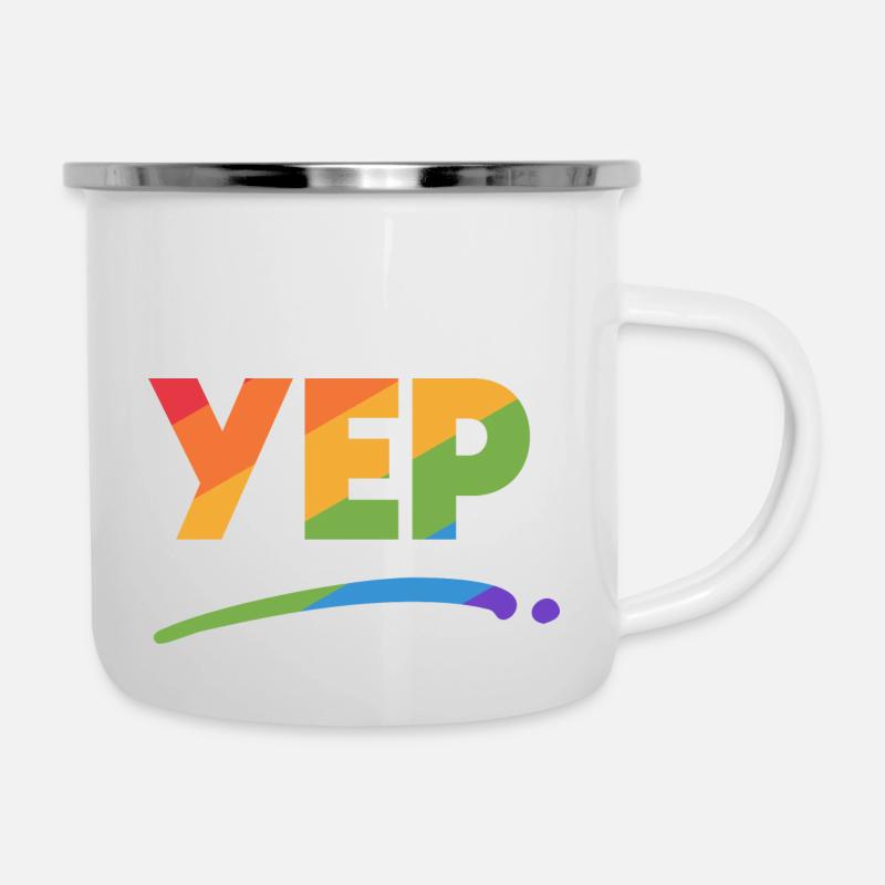 Yep - Tasse émaillée - blanc