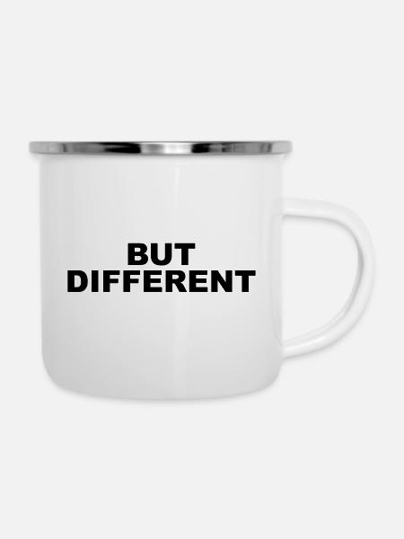 Same Same but different - Emaille-Tasse - Weiß