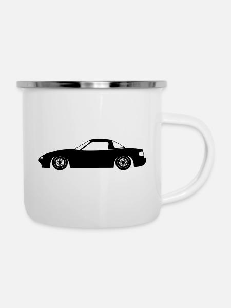 MX-5 NA - Emaille-Tasse - Weiß