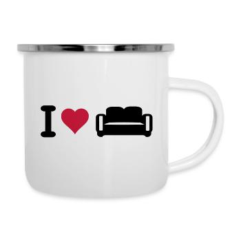 I love coffee - Camper Mug - white - Right