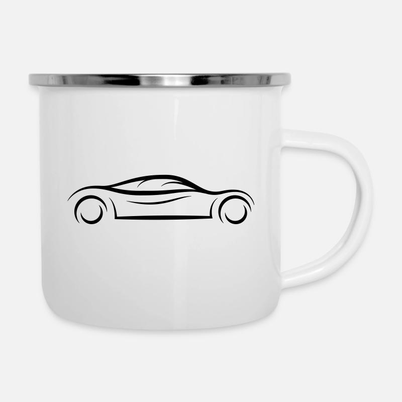 cool car logo mobile driver license driving fast - Camper Mug - white
