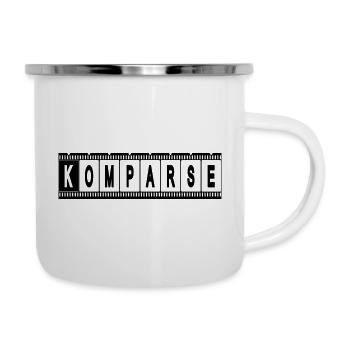 Komparse Filmstreifen - Emaille-Tasse - Weiß - Rechts