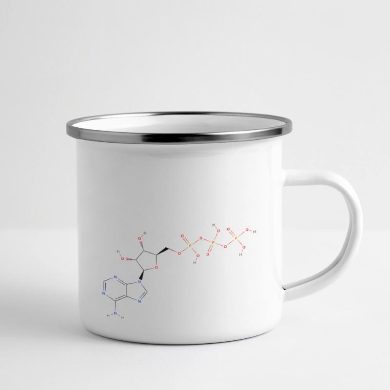 Molécule de triphosphate d’adénosine - Structur coloré Tasse émaillée