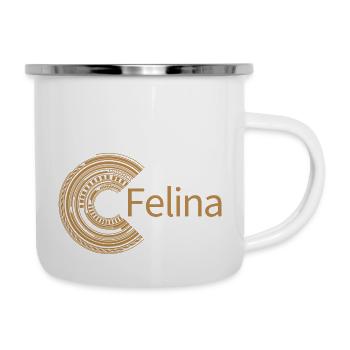 Pour Felina - Tasse émaillée - blanc - Droite