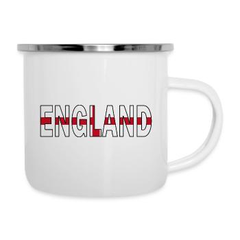 England in national colours - Camper Mug - white - Right