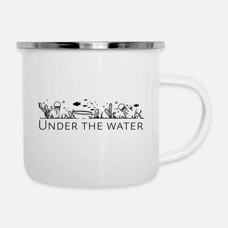 Under the water - Camper Mug - white