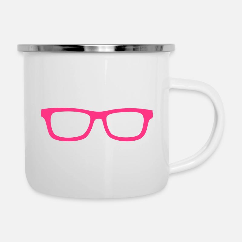 nerdbrille - Tasse émaillée - blanc